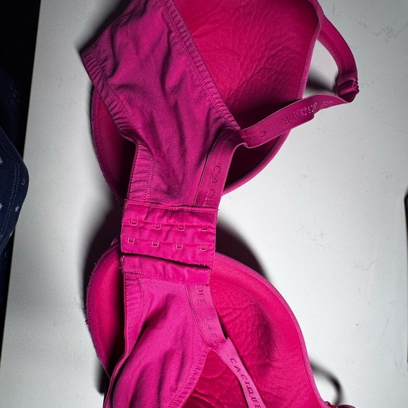 Cacique Pink and Red Seamless Underwire Bra - Picture 3 of 5